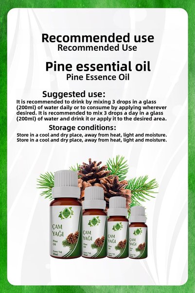 Gökçek Şifa Pine Oil (Pine Essential Oil)10 Ml.