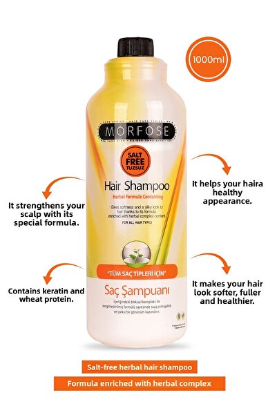 Morfose Herbal Shampoo 1000 ml 2 Pieces