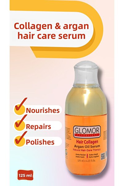 GLOMOR مصل العناية بالشعر بزيت الكولاجين والأرغان