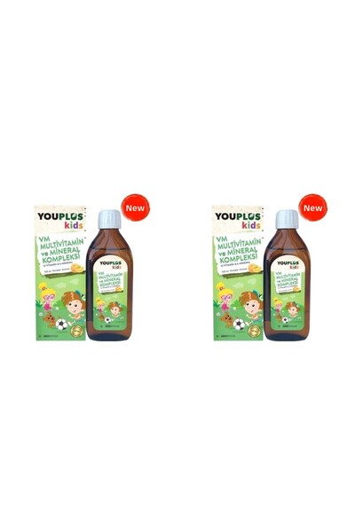 ABDİİBRAHİM Youplus Kids Vm Multivitamin and Mineral Complex 150 ml 2 Boxes