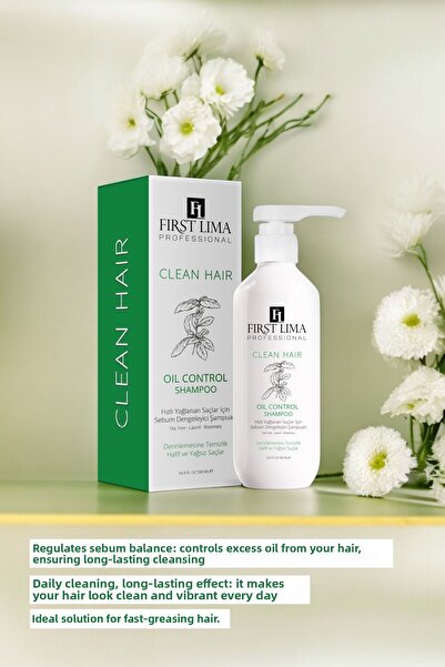 First Lima Professional 500 ml Herbal Shampoo - Anti-Oil and Sebum Balancing