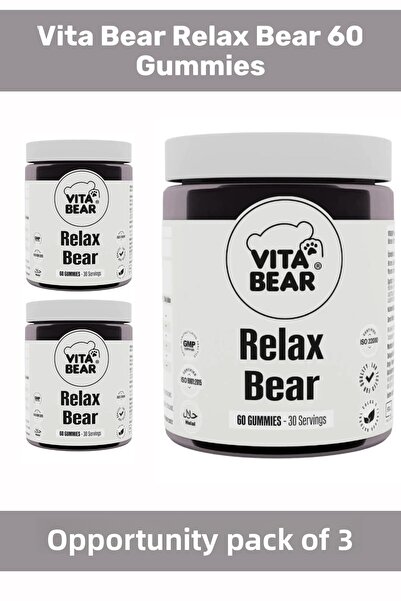 Vita Bear راحة الدب 60 Gummies - 3 قطع