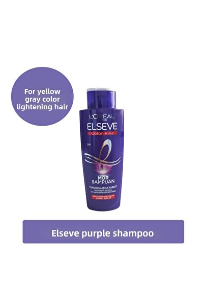 ELSEVE 200 Ml Purple Shampoo - Hair Color Anti-Orange Product