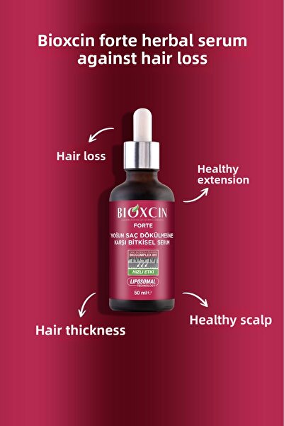 Bioxcin 50 ml Forte Serum - Anti-Intensive Hair Loss, Single Bottle Introduction Package