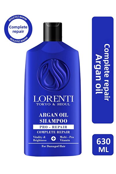 LORENTİ 630 ml Argan Oil Shampoo Complete Repair Set