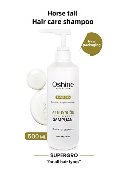 OSHİNE شامبو ذيل الحصان لتسريع النمو، شامبو ذيل الحصان، 500 مل