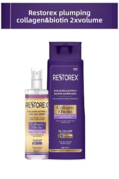 Restorex مجموعة بلسم وشامبو - سائل ممتلئ