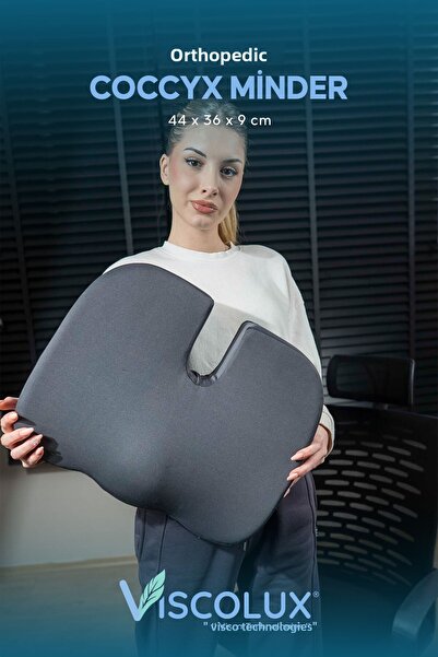 Viscolux وسادة جلوس لتقويم العظام من Coccyx - وسادة سوط فيسكو للبواسير المدخن...