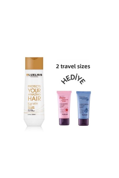 Luxlıss شامبو العناية اليومية المعزز بتأثير الكيراتين المكثف لإصلاح الشعر