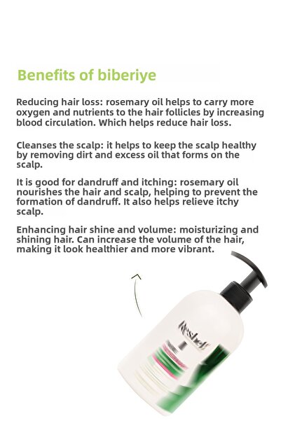 Reshell 500ml Rosemary Shampoo - Anti-Spill and Fast Growth Biotin, Keratin and Collagen Extract