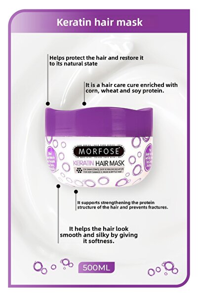 Morfose 1000 ml Keratin Shampoo and 500 ml Keratin Hair Mask