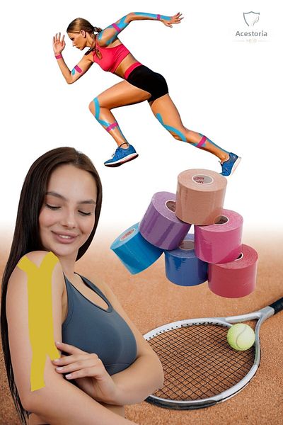 Akestoria Med Kinezyo Yellow Sports Band - 5m X 5cm, Kt-015