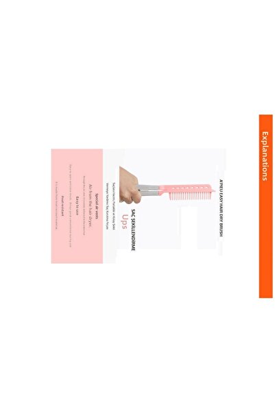 Bundeba Comb Easy to Shape Hair and Straightening Comb for Drying Hair