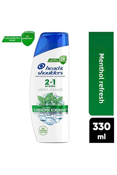 Head & Shoulders شامبو هيد آند شولدرز 330 مل 2 في 1 منعش بالمنثول