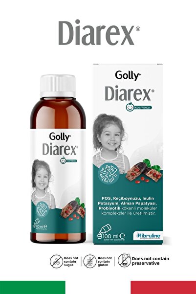 GOLLY دياركس فوس، خروب، إنولين، بروبيوتيك 100 مل