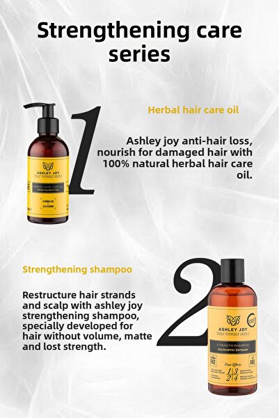Ashley Anti-Hair Loss Sulfate-Free Strengthening Shampoo with Keratin and Caffeine 400 ml