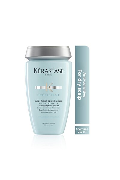 Kerastase Bain Dermocalm Riche - 250 ml Anti-Sensitivity Purifying Shampoo fo...