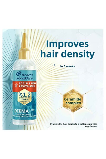 Head&Shoulders Dermaxpro Scalp & Hair Revitalizer - Scalp Serum Mix with Cafeyn and Ceramide