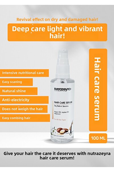 Nutrazeyra Cosmetics زيت العناية بالشعر يضيف ملمس حريري ولمعان وزيت الأرغان 1...