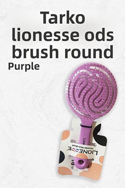Tarko Στρογγυλή βούρτσα μαλλιών Lionesse σε μωβ χρώμα