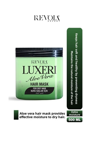 revola Luxeri Aloe Vera Hair Mask - 500ml Intensive Moisture Care for Dry Hair