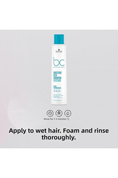 Bonacure Bc Bonacure Moisture Kick in Hair Natural Shine Creative and Moisturizing Shampoo 250ml/