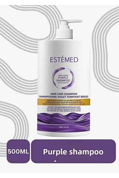 ESTEMED شامبو العناية بالشعر الأرجواني المضاد للبرتقال وشامبو أرجواني - 500 مل