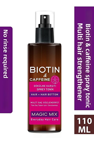 MagicVoice ماجيك ميكس - مقوي جذور الشعر مع البيوتين والكافيين، يساعد على النمو السريع، 110 مل