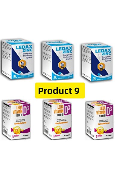 ledafarma LEDA D3 - فيتامين + زنك 30 كلفن