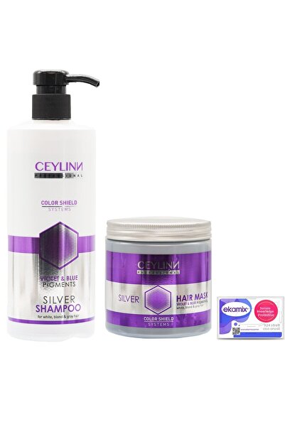 Ceylinn 500ml Silver Shampoo - Hair Mask Inclus