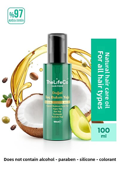 The LifeCo زيوت الشعر الغذائية الثمينة - العناية الطبيعية بالشعر 100 مل