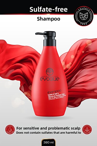 Evoque Keratin Containing and Repairing Sulfate-Free Shampoo - With Silicone ...