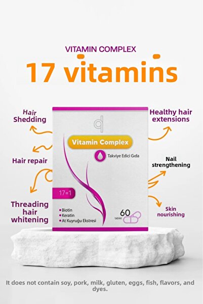 Quality Life Biotin Complex Hair and Nail Vitamin - Hair Vitamin B Complex Keratin Zinc 5000 Mg Biotin Tablet