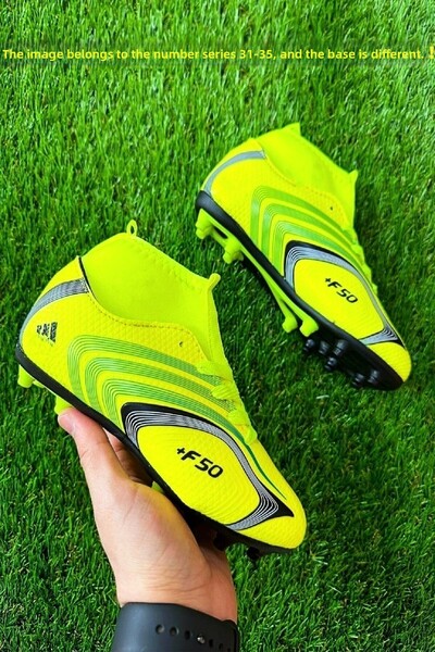 Walked Boys' High-Rise Socks Ankle Gear Crampons Astroturf Sports Shoes