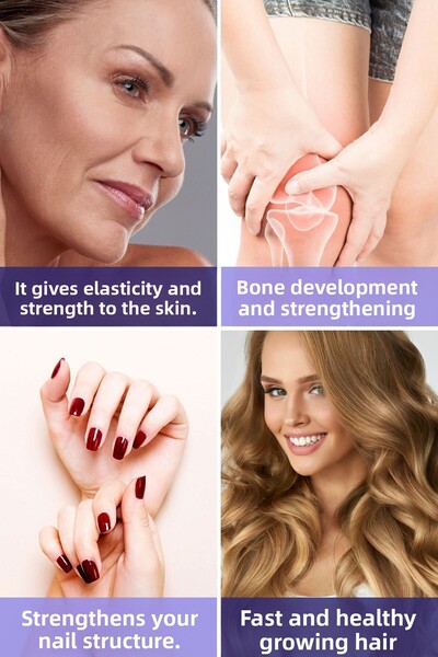 Generic Brand Collagen 100% Pure and Natural High Bioactive Double Hydrolyzed Collagen Peptide Dietary Supplement for 30 Days