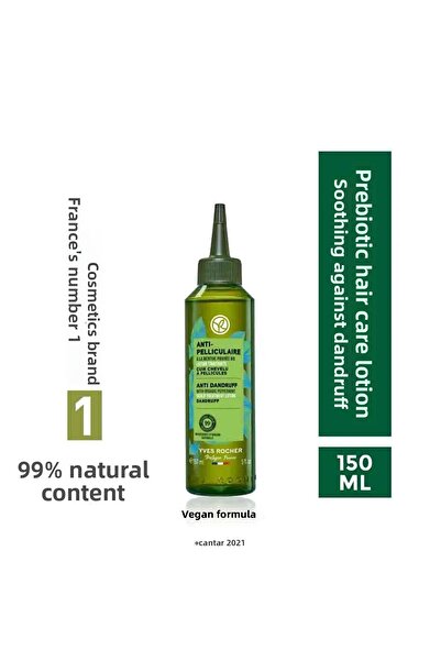 Yves Rocher Prebiotic Soothing Hair Lotion - Anti Dandruff, 150 ml Anti Pelli...