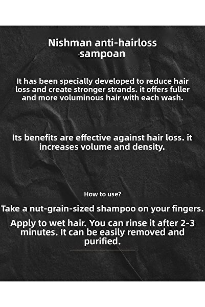 NISHMAN شامبو مضاد لتساقط الشعر 480 مل