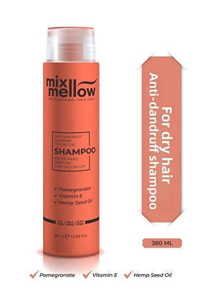 Mixmellow شامبو ضد القشرة للشعر الجاف - شامبو ضد القشرة للزيت الجاف 380 مل