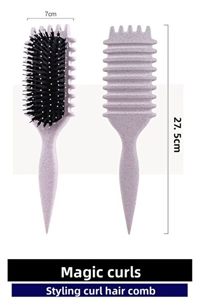 Nehir Magic Curl Comb - Curl Defining Comb- Curly Hair Brush- Perfect Curls
