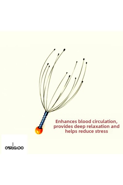 obrigado Head Massager Therapy Tool Relieve and Relax Your Stress.Head Massag...