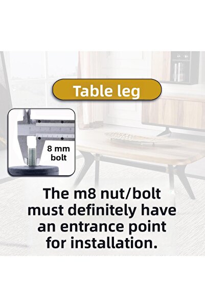 Badem10 Plastic White Color 1 Piece Diamond Coffee Table Leg 30cm Furniture Center Table Leg with M8 Bolts Foot Feet