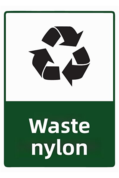 ZiPrinter لافتة تحذير من النايلون المعاد تدويره PVC مقاس A4 21×30 سم