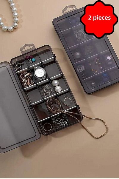 Heredot Mithra Life Smoked Jewelry Organizer Organizer Box with 2Pcs Bookmarks Hangers Mit1148