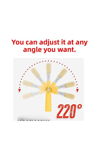 Badem10 Robotic Cutting Painting Brush - 180 °   Degree, Curlable and Plug-In Handle