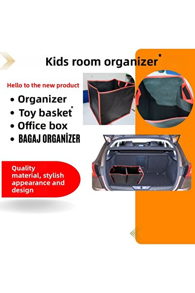 RS JANTİ STORE Foldable 2 Compartment Organizer – 60×30×30 cm | Waterproof, G...