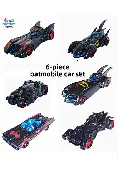 Brother Toys مجموعة من 6 سيارات باتموبيل حديدية مقاس 8 سم. باتمان
