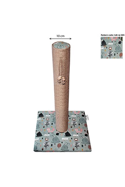 nijiartdesign 80 cm Colorful Patterned Premium Cat Scratching Board Soft Coated Floor Friendly Base with Sponge