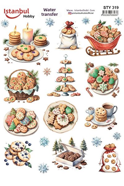 İstanbul Hobi نقل مائي للعام الجديد 25x35 سم STY319