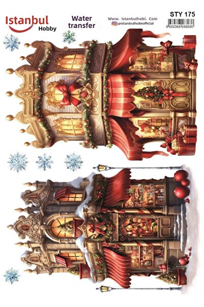 İstanbul Hobi نقل مائي للعام الجديد 25x35 سم STY175