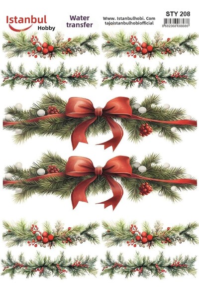 İstanbul Hobi نقل مائي للعام الجديد 25x35 سم STY208